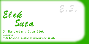 elek suta business card